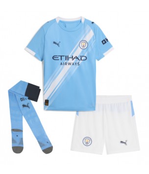 Billiga Manchester City Josko Gvardiol #24 Hemmatröja Barn 2025-26 Kortärmad (+ Korta byxor)